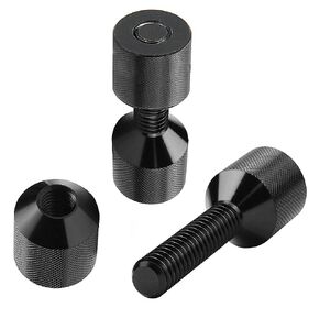 1-1/8" Two Hole Pins 6061 Aluminum Lightweight Construction 2 Hole Flange Alignment Pin with Anodized Oxide Red Finish 4Pcs