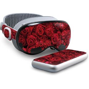 VR Skin Compatible with Apple Vision Pro - Too Many Roses - Premium 3M Vinyl Protective Wrap Decal Cover - Easy to Apply | Crafted in The USA by MightySkins