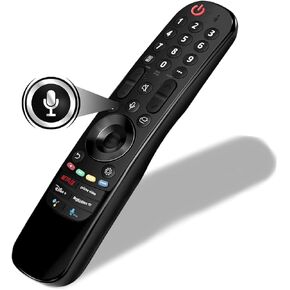 Universal LG Magic Remote with Pointer & Voice Function MR23GA MR22GA MR21GA | Replacement LG TV Remote | LG Remote Control Compatible with Smart TV Models | Netflix Prime Video Hot Keys, Google/Alexa