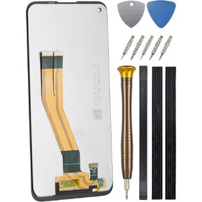 Full Screen for Samsung Galaxy A11 SM-A115U SM-A115A SM-A115W SM-S115DL LCD Display Touch Digitizer Screen Replacement with Tool Kit and Adhesive(US Version) Black 6.4"