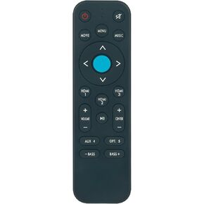 AULCMEET Replace BVFBCAREM Remote Control Compatible with Definitive Technology BVFBC-A/IPUSTUDIOBAR/W Studio Sound Bar Speaker