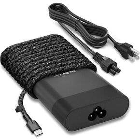 New Slim 90W 65W USB C HP Laptop Charger for HP Spectre X360,Envy X360,Elitebook X360,Chromebook X360,Elite x2,Envy,ProBook,Spectre,Type C Power Cord AC Adapter USB C Laptop Charger
