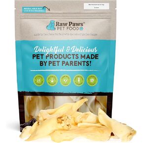 Raw Paws Lamb Ears for Dogs, 30 Count - Soft, Crunchy Lamb Dog Treats - Natural Rawhide Alternative Dog Chews Preservative and Additive Free