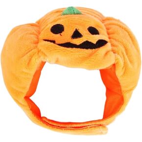 Dog Halloween Hat Kitten Pumpkin Cap,Halloween Cat Costume,Pet Dog Cat Halloween Costume Funny Pumpkin Dog Hat Puppy,Cute Puppy Kitten Halloween Cosplay Dress Up Pumpkin Hat
