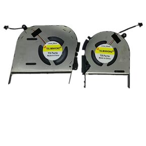 New Compatible CPU and GPU Cooling Fan For ASUS Pro16X OLED N7600 M7600Q M3500 K3500PC EG50050S1-1C191-S9A EG50050S1-1C201-S9A 13NB0UV0T04111 13NB0UV0T05111 DQ5D568E001 DQ5D518E001 3A DC5V