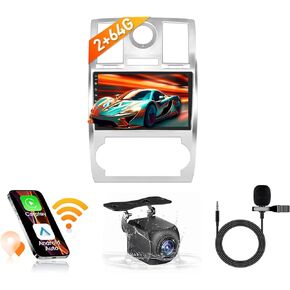 راديو Carplay لكرايسلر 300C 2004-2011: شاشة لمس 9 بوصة ترقية أندرويد ستيريو بلوتوث نظام تحديد المواقع FM DSP SWC 5GWiFi HD كاميرا 2 جيجابايت + 64 جيجابايت in Kuwait