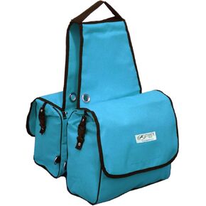 Padded Triple Layer 1200d Nylon Saddle Bags for trail riding 1 Year Warranty with 2 Pockets for Water Bottles.