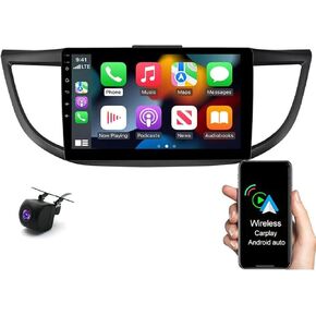 10.1 Inch Android 13 Car Stereo Radio for Honda CRV 2012 2013 2014 2015 2016 Touch Screen with Carplay & Android Auto GPS Bluetooth Wi-FI/Steering Wheel Control/AHD Camera/Car Stereo Radio [2GB+32GB]