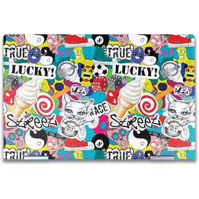 Laptop Skin Compatible with HP Envy x360 14" (2023) - Sticker Bomb - Premium 3M Vinyl Protective Wrap Decal Cover - Easy to Apply | Crafted in The USA by MightySkins
