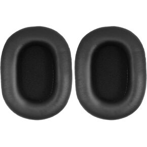 Replacement Ear Pads for Sony MDR-7506 Also Fits MDR-V6 MDR-CD900ST Headphones, Ear Pads Cushions with High-Density Noise Isolation Foam, Made Soft Protein Rubber Leather - Black