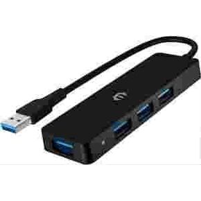 USB Hub, 4 in 1 USB Hub 3.0 Ultra Slim Adapter for Mac Pro/Air, iPad Pro/Air, Surface Go, XPS, Pixelbook and More Tpye A Devices