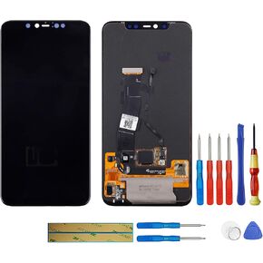 Compatible with Xiaomi Mi 8 Pro M1807E8A (Black Without Frame) LCD Display Touch Screen Replacement + Tools