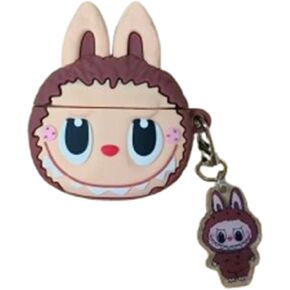 New Earbuds Case for AirPods 4th Generation with Keychain,Cute Cartoon Popular Anime Design Shockproof Silicone Headphone Covers for AirPods 4 (2024 Release)