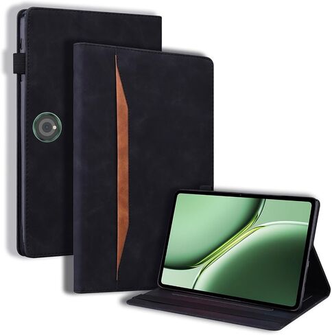 حافظة DWaybox لـ OnePlus Pad 2 مقاس 12.1 بوصة إصدار 2024، غلاف مطوية ريترو لغطاء OnePlus Pad Pro مع حامل بطاقة وحامل متعدد الزوايا - أسود in Saudi Arabia