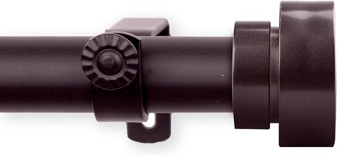 Rod Desyne Bonnet 1" Single Curtain Rod, Bronze in Kuwait