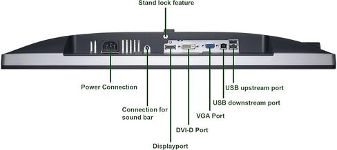 شاشة Dell P2213T مضادة للتوهج بإضاءة خلفية LED مقاس 22 بوصة، VGA، منفذ عرض، DVI، 16.7 مليون لون، USB 2.0 Downstream، USB 2.0 Upstream، وقت استجابة 5 مللي ثانية، معدل تحديث 60 هرتز (متجدد) in Saudi Arabia