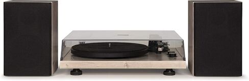 Crosley C62C-WA Record Player with Speakers, Walnut | 2-Speed Turntable, ATN3600L Audio-Technica Cartridge, Standard 1/2" Mount, Bluetooth In, Matching External Speakers in Kuwait