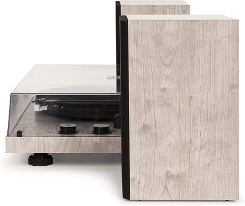 Crosley C62C-WA Record Player with Speakers, Walnut | 2-Speed Turntable, ATN3600L Audio-Technica Cartridge, Standard 1/2" Mount, Bluetooth In, Matching External Speakers in Kuwait