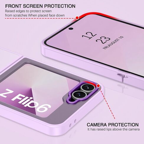 BENTOBEN for Samsung Galaxy Z Flip 6 Magnetic Case, Samsung Z Flip 6 Phone Case Compatible with MagSafe, Translucent Matte Shockproof Anti-Fingerprint Phone Case for Z Flip 6 6.7", Green in Saudi Arabia