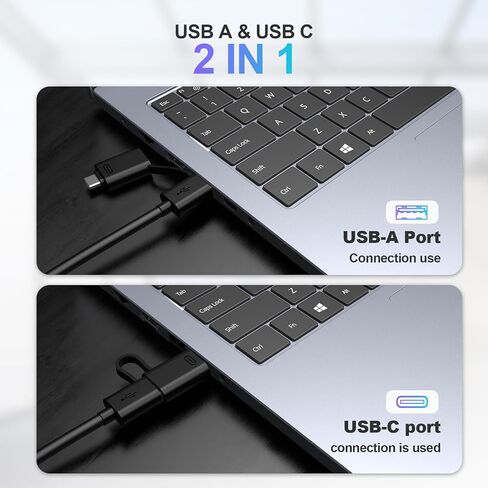 موزع USB 4 في 1، موزع Tymyp USB 3.0 بسرعة 5 جيجابت في الثانية مع واجهة USB C، محول مقسم USB صغير لأجهزة Mac، iMac Pro، Mac Mini/Pro، Surface Pro، Dell، HP in Saudi Arabia