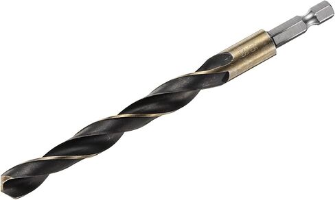 HARFINGTON 1/4" لقمة ثقب سداسية الشكل 11.5 مم من التيتانيوم الذهبي والنيتريد الأسود المطلي 4341 من الفولاذ عالي السرعة سريع التغيير لقمة ثقب سداسية لقم ثقب Jobber للخشب والبلاستيك المعدني in Saudi Arabia