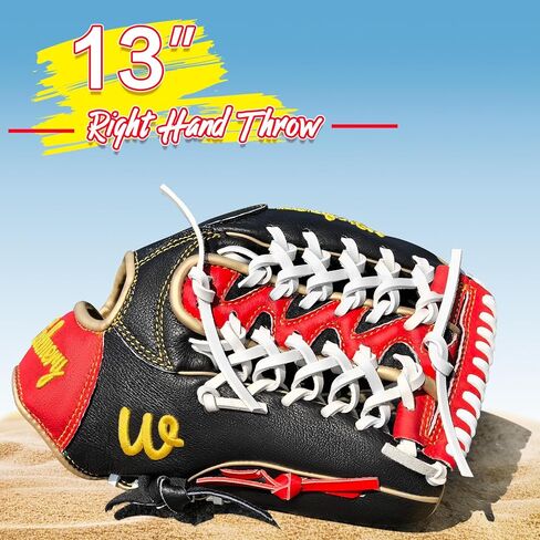 WISDMERY Full Grain Leather Baseball Softball Glove Adult Youth Infield Outfield in Kuwait