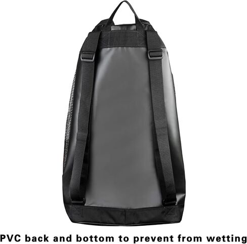 Luwint Heavy Duty Mesh Large Dive Duffle Bag, Pro Diving Gear Bag for Scuba Diving, Snorkeling, Travel Mesh Tote Bag for Diving, Snorkel, Beach, Pool Trip, Swimming, Water Sports Dive Equipment in Saudi Arabia