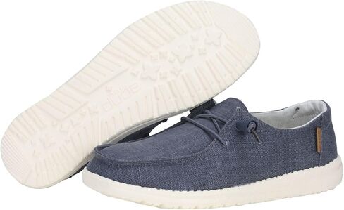 Hey Dude Wendy Chambray Light Blue Size 9, Women’s Shoes, Women’s Slip-on Loafers, Comfortable & Light-Weight in Saudi Arabia