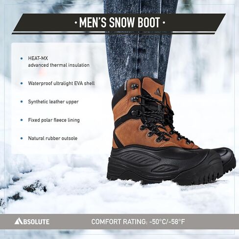 Absolute Sequencer 2 Snow Winter Boots for Men, Warm, Insulated, Waterproof Shell in Saudi Arabia