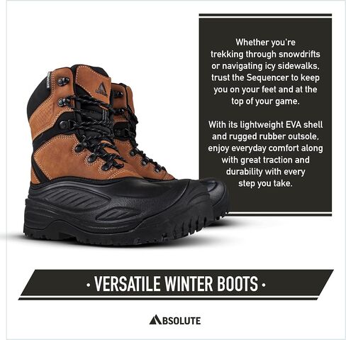Absolute Sequencer 2 Snow Winter Boots for Men, Warm, Insulated, Waterproof Shell in Saudi Arabia