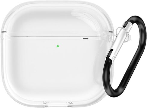 تصميم حافظة رائع لحافظة Airpods، ملحقات AirPods، غطاء مقاوم للصدمات، غطاء صلب واقٍ محمول لهاتف Apple Airpods 4 (2024 (مصباح LED أمامي مرئي) - شفاف شفاف (#02) in Kuwait