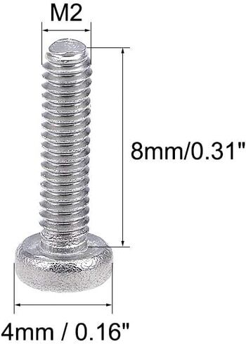 TOP-VIGOR 30Pcs Cross Pan Head Machine Screws, M2x30mm Phillips Round Head Screws Bolts for Machinery, Furniture, Car, Motorcycle Repair, Electronic Products, Ship Assembly, and DIY in Saudi Arabia