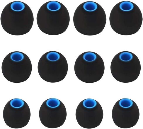 سماعات أذن ALXCD متوافقة مع سماعات LG HBS، 3 مقاسات و6 أزواج من سماعات الأذن البديلة من السيليكون، متوافقة مع LG HBS-730 750 770 800 810 900 910 Tone Pro Ultra Infinim Plus، أسود/أزرق in Kuwait