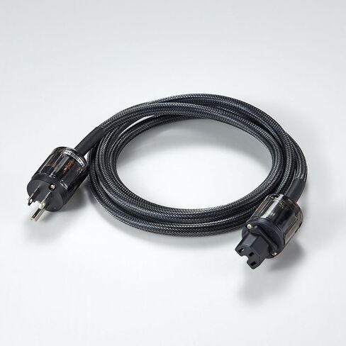 HiFi Power Cable AC Power Cord, 12AWG Audiophile Power Line with 3-Prong US Plug, Braided Sleeves for Power Filter, Turntable, Amplifier, CD Player, Silver Color Plug, 5FT/ 1.5m in Saudi Arabia