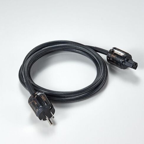 HiFi Power Cable AC Power Cord, 12AWG Audiophile Power Line with 3-Prong US Plug, Braided Sleeves for Power Filter, Turntable, Amplifier, CD Player, Silver Color Plug, 5FT/ 1.5m in Saudi Arabia