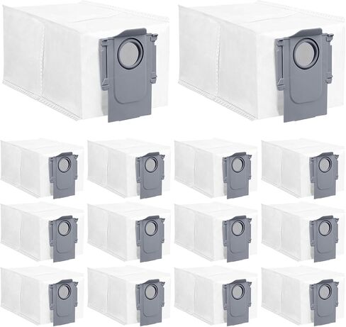 Robot Vacuum Cleaner Accessories, 14Pack Highly Configured Version Dust Bag for Roborock Qrevo S8 MaxV Ultra,S8 Max Ultra,Qrevo Pro,Qrevo S,Qrevo Master and Qrevo Plus in Kuwait