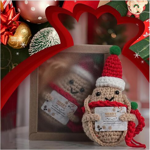 Positive Mini Potato Funny Gifts, Emotional Support Potatoes Desk Decoration Crochet Birthday Gifts for Women Mom Best Friend in Saudi Arabia