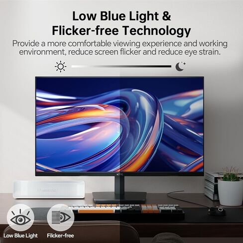 KTC 24 Inch 180Hz Gaming Monitor, 2K QHD Fast IPS PC Gaming Monitor, 1440p 1ms Computer Monitor 144Hz, G-Sync and FreeSync Compatibility, HDR Support, HDMI Displayport, VESA, Q24T09 in Saudi Arabia