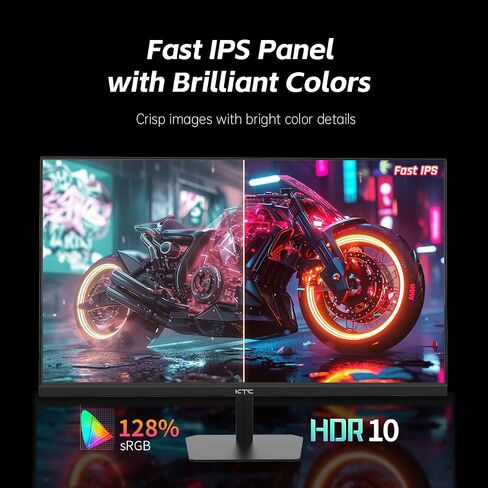 KTC 24 Inch 180Hz Gaming Monitor, 2K QHD Fast IPS PC Gaming Monitor, 1440p 1ms Computer Monitor 144Hz, G-Sync and FreeSync Compatibility, HDR Support, HDMI Displayport, VESA, Q24T09 in Saudi Arabia