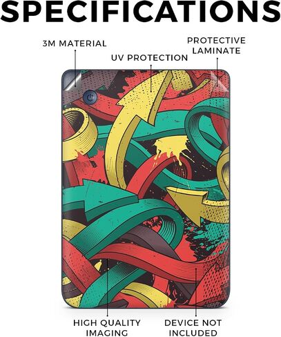 Tablet Skin Compatible with Kobo Clara 2E (2022) - Yellow Hip Hop - Premium 3M Vinyl Protective Wrap Decal Cover - Easy to Apply | Crafted in The USA by MightySkins in Saudi Arabia