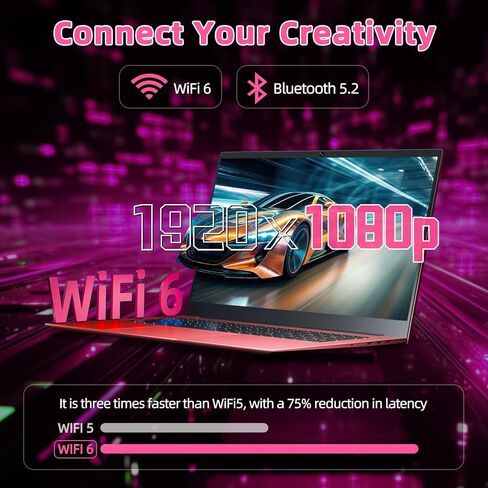 كمبيوتر محمول 18 بوصة، كمبيوتر محمول مع ذاكرة وصول عشوائي 36 جيجابايت و128 جيجابايت EMMC+2048 جيجابايت SSD، سيليرون N5095 رباعي النواة (حتى 2.9 جيجاهرتز)، فتحة 180 زاوية، بطارية 8000 مللي أمبير في الساعة، WiFi6، USB 3.2 * 3، HDMI، كاميرا ويب، نوع C (وردي) in Kuwait