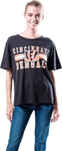 Ultra Game -NFL Jacksonville Jaguars Womenss Distressed Graphics Soft Crew Neck Tee Shirt, Team Color, Large in Kuwait