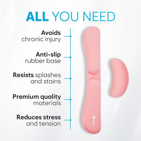 KLIM Keyboard Wrist Rest - Premium Quality - Anti-Slip Base - Comfortable and Soft - Memory Foam Wrist Rest for All Keyboards - Anti-tendonitis + Carpal Tunnel Relief - Black in Saudi Arabia