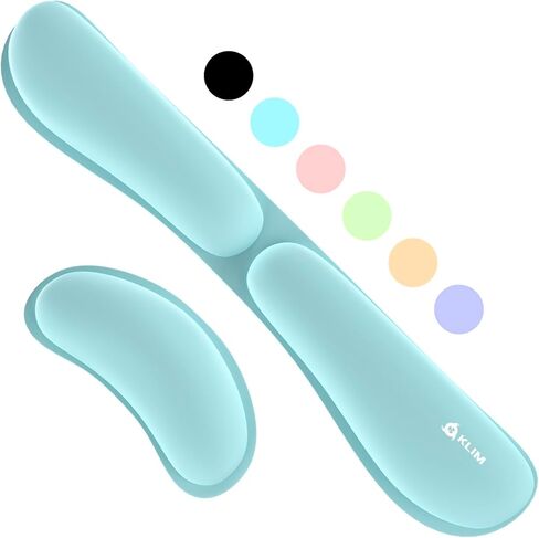 KLIM Keyboard Wrist Rest - Premium Quality - Anti-Slip Base - Comfortable and Soft - Memory Foam Wrist Rest for All Keyboards - Anti-tendonitis + Carpal Tunnel Relief - Black in Kuwait