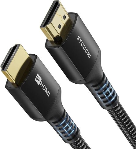 كابل Stouchi 8K HDMI 2.1 بطول 8 أقدام (عبوة من قطعتين) بسرعة 48 جيجابت في الثانية و4K@120 هرتز in Kuwait