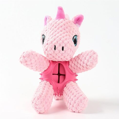 Squeaky Dog Plush Toys for Aggressive Chewers - Bite Resistant & Durable Pet Chew Toy for Small Medium Large Dogs & Teething Puppy - Stuffed Forest Animals（Unicorns） in Saudi Arabia