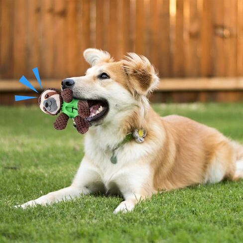 Squeaky Dog Plush Toys for Aggressive Chewers - Bite Resistant & Durable Pet Chew Toy for Small Medium Large Dogs & Teething Puppy - Stuffed Forest Animals（Unicorns） in Saudi Arabia