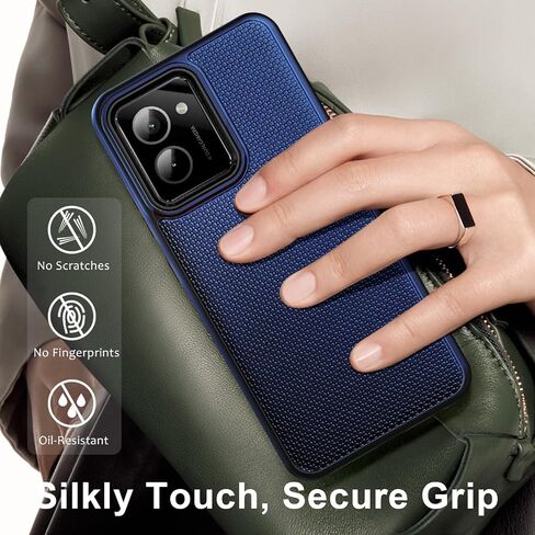 for HMD Vibe Phone Case with Tempered Glass Screen Protector, Full-Body Protective Dual Layer Hybrid Shockproof Phone Case for Nokia HMD Vibe N159V TA-1590 (Blue) in Saudi Arabia