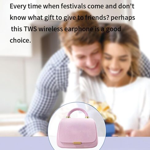 Cute Pink Kids Earbuds Ear Buds Girls Hot Pink Bag Wireless Bluetooth Earbuds for Small Ears Women Kids for School, TWS True Wireless Kids Earbud Earphones Kawai Blue Tooth Ear Buds for iPhone Android in Saudi Arabia