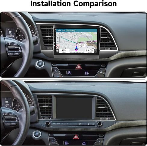 SIXTOP [2+64G] ستيريو سيارة Android لسيارة Hyundai Elantra 2016-2018 ترقية بديلة لراديو Carplay Android Auto Mirror Link 30 سمة 9 بوصة تعمل باللمس وحدة رئيسية FM GPS بلوتوث + كاميرا احتياطية وميكروفون in Kuwait